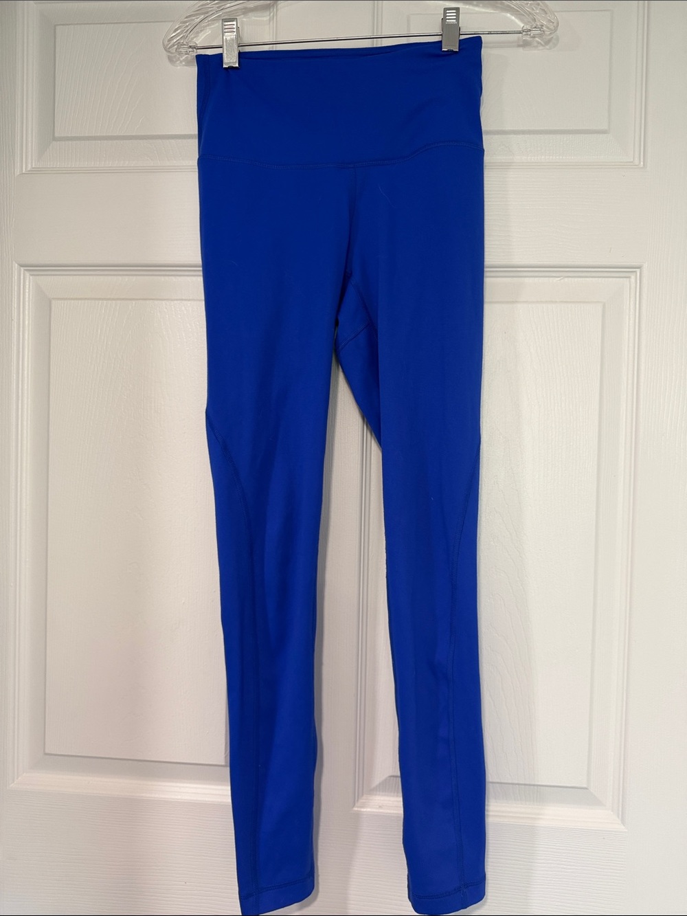 Yogalicious XS Electric Blue Leggings (cute back leg lace design)